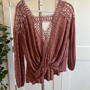 Free People lace blouse